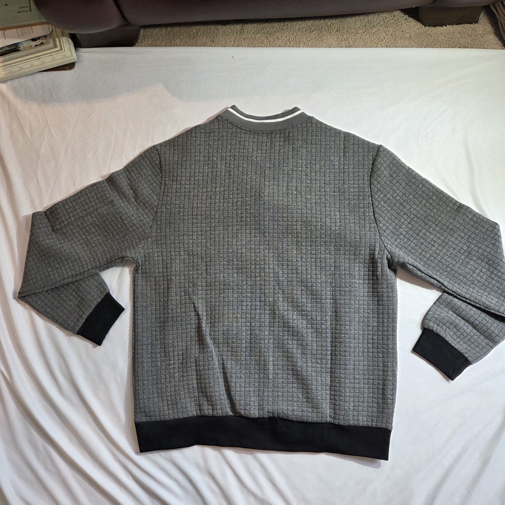 Checkered Gray Bomber Jacket NWT - image 2